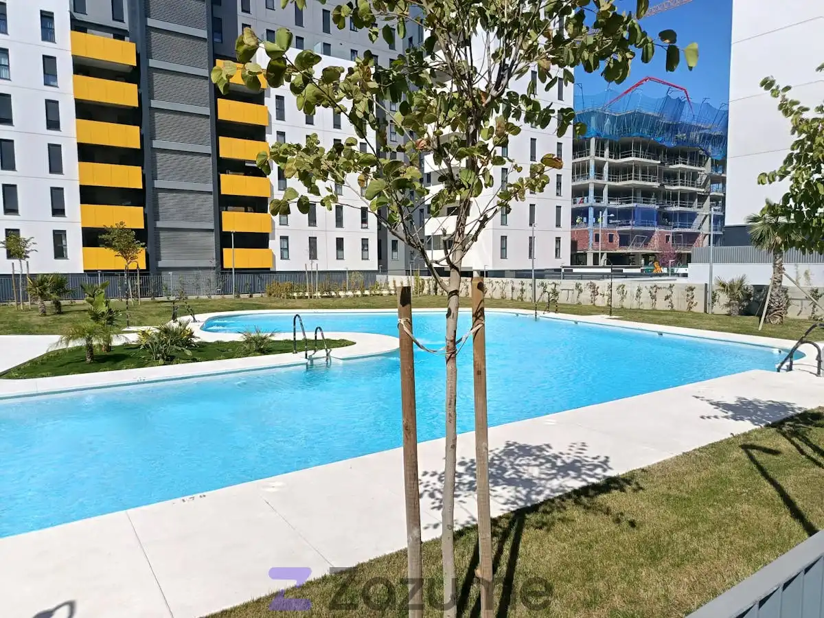 Piscina de Pis de lloguer en Dos Hermanas amb Aire condicionat, Calefacció i Jardí privat