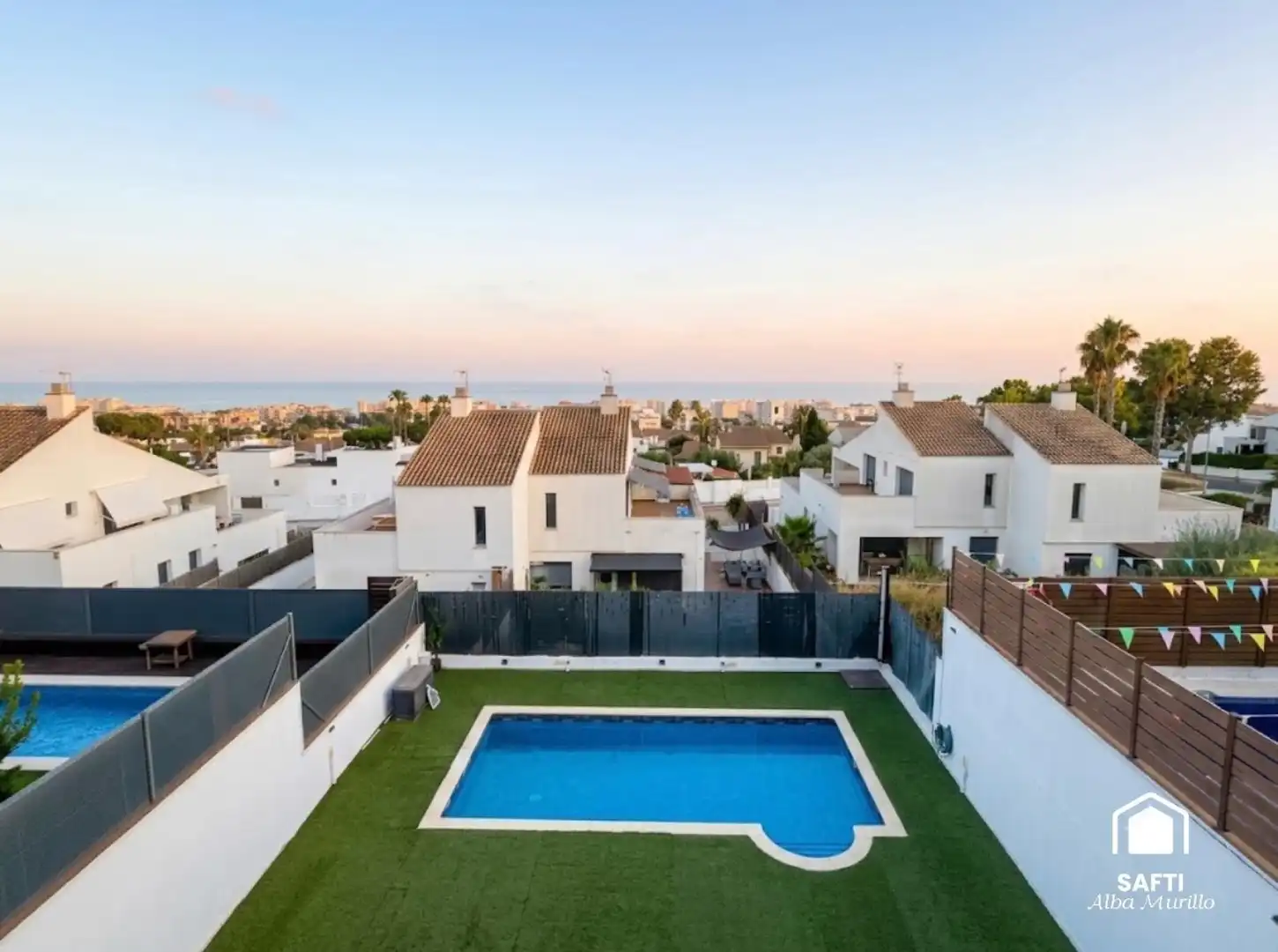 Swimming pool of Detached homes for sale in Calafell  with Air Conditioner, Heating and Terrace