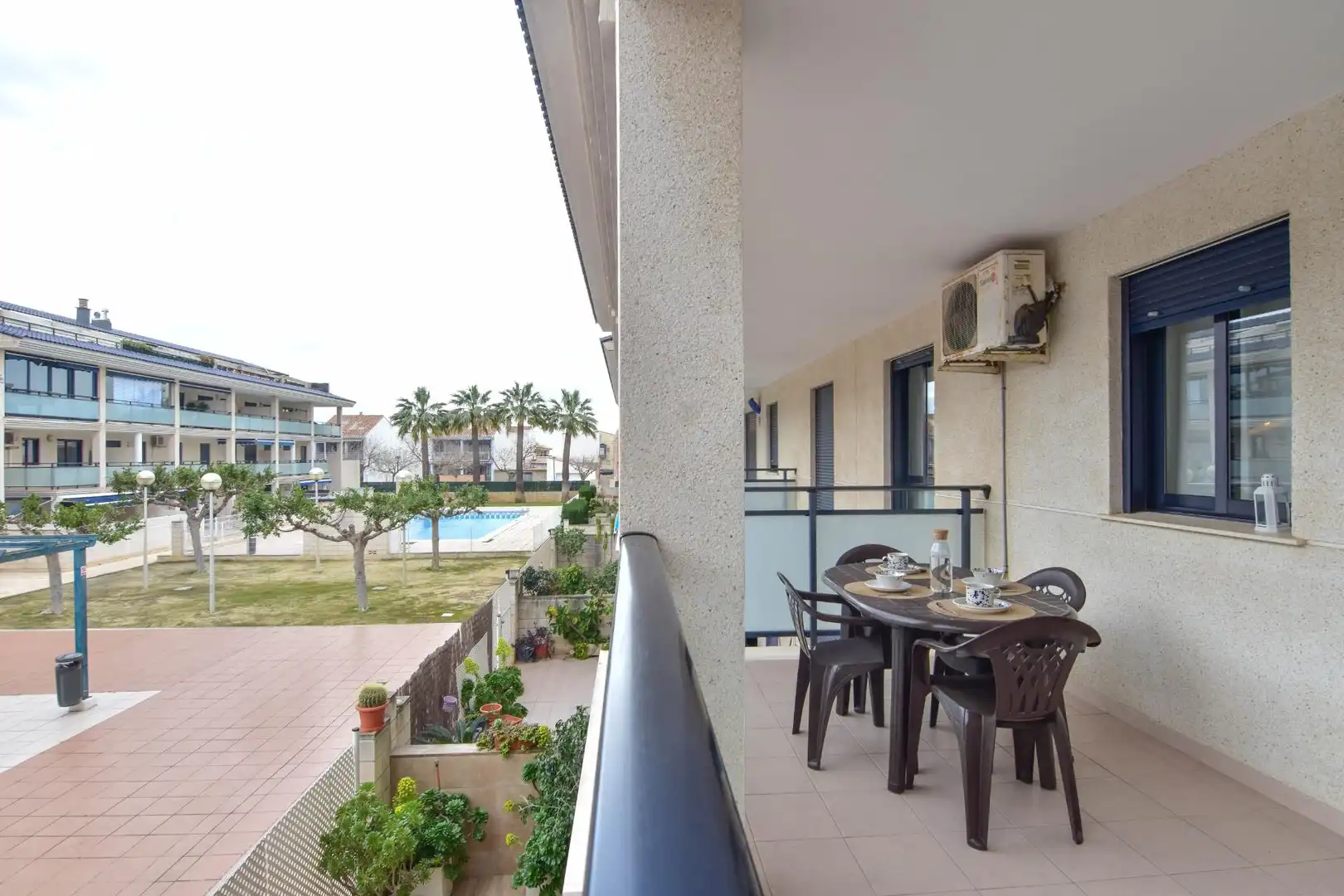 Terraza de Piso de alquiler en Puçol con Aire acondicionado, Jardín privado y Terraza