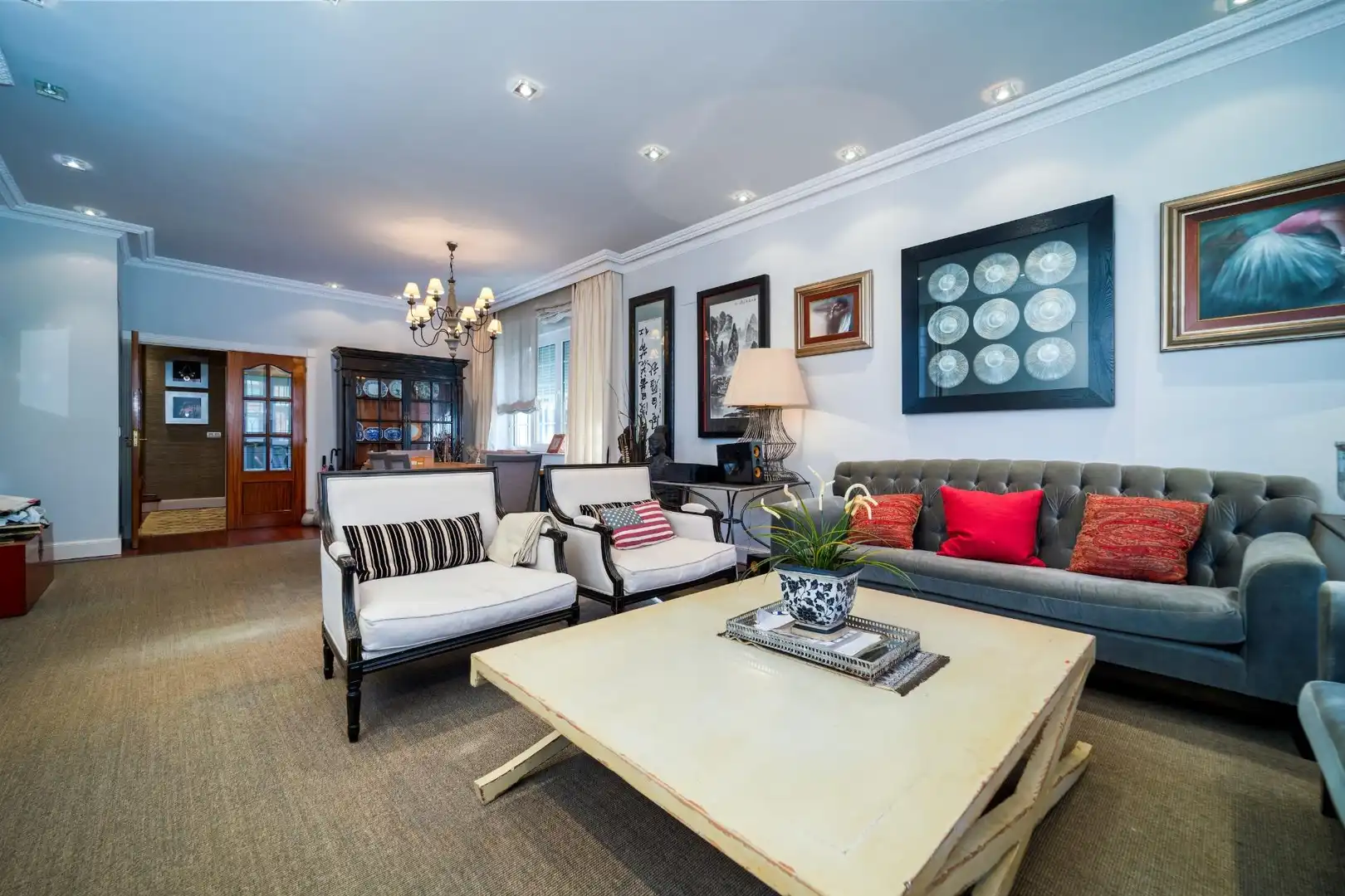 Sala de estar de Casa o chalet en venta en Getxo  con Calefacción
