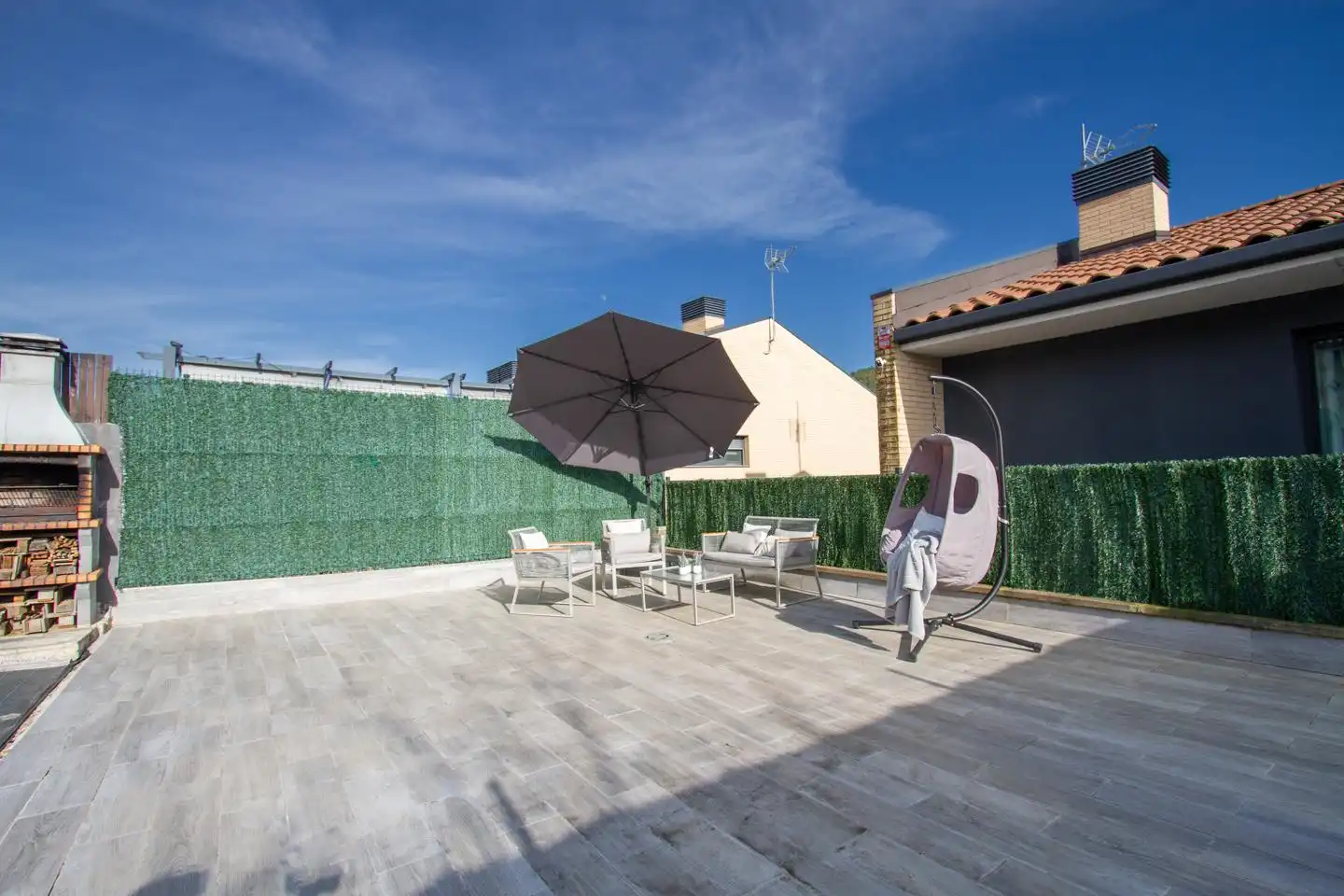 Terraza de Casa o chalet en venta en Aoiz / Agoitz con Jardín privado, Terraza y Amueblado