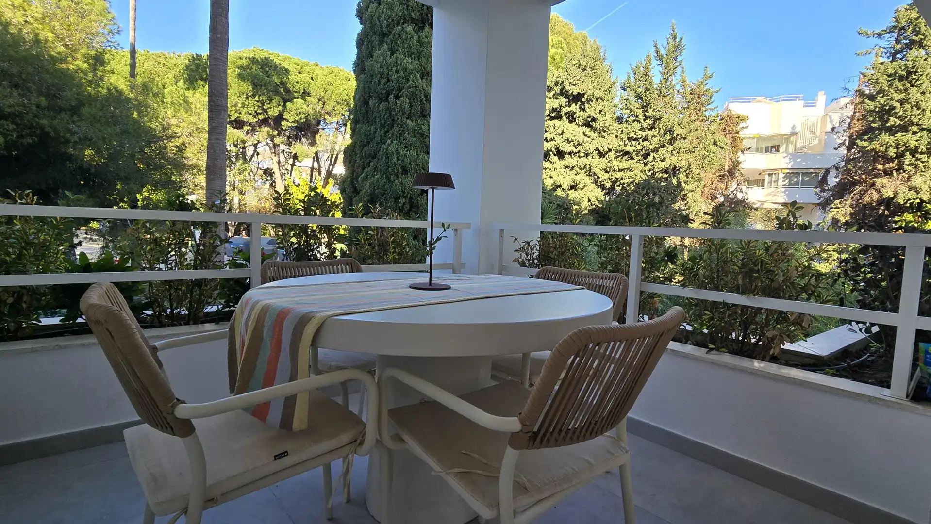 Terrace of Apartments for rent in Marbella  with Air Conditioner, Heating and Furnished