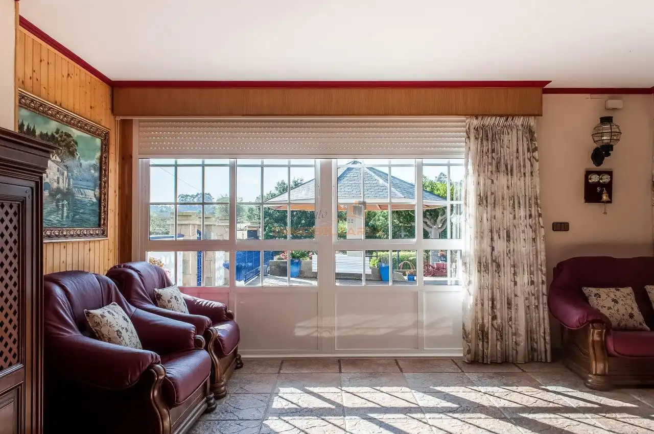 Sala de estar de Casa o chalet en venta en San Sadurniño con Calefacción, Jardín privado y Terraza