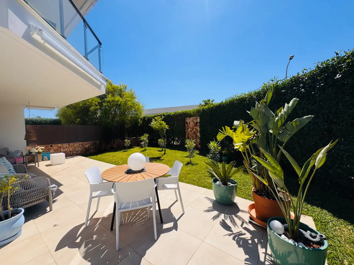 Terrassa de Planta baixa en venda en Sant Llorenç des Cardassar amb Aire condicionat, Jardí privat i Moblat
