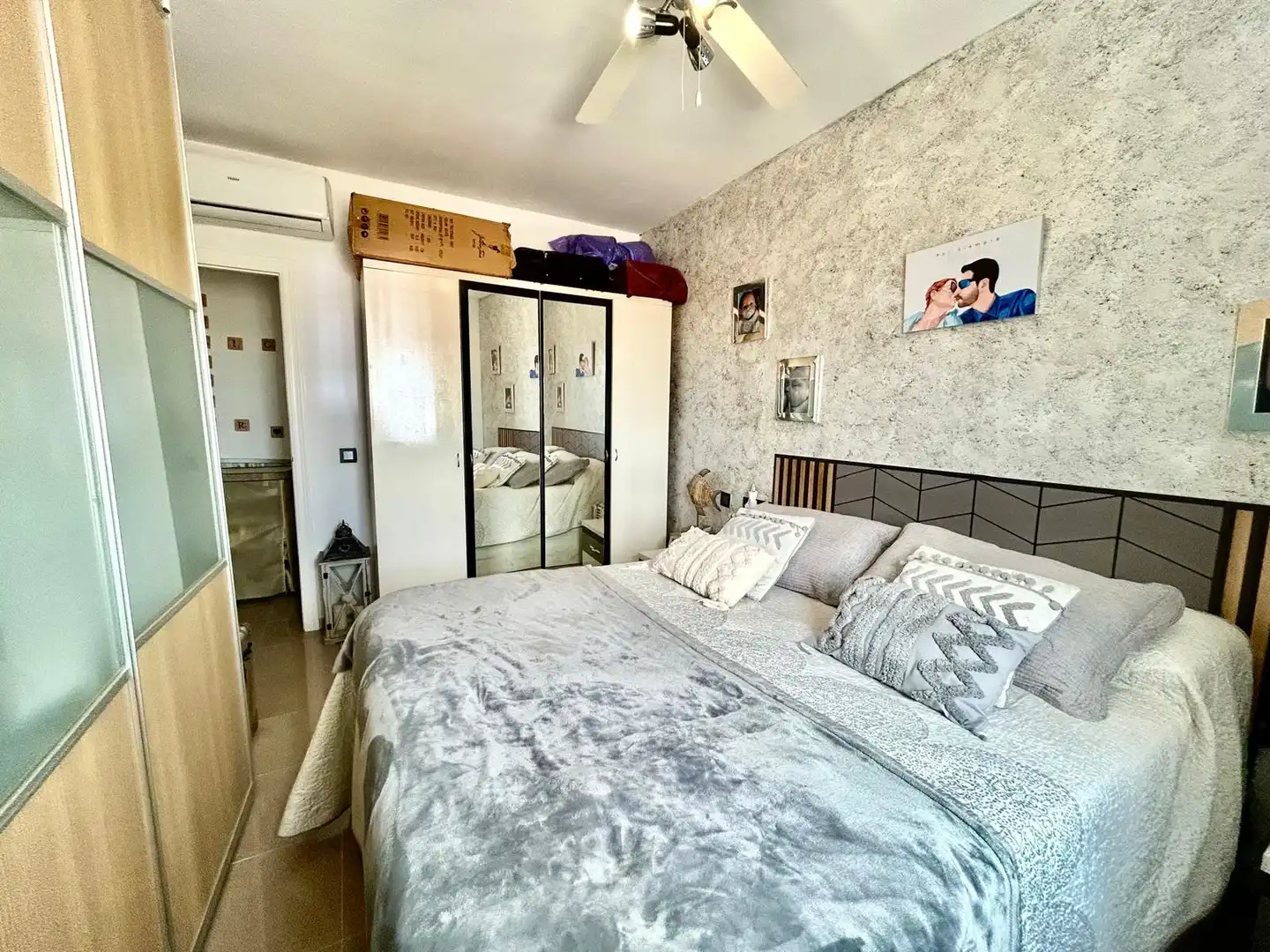 Bedroom of Flat for sale in Roquetas de Mar  with Air Conditioner, Terrace and Community pool