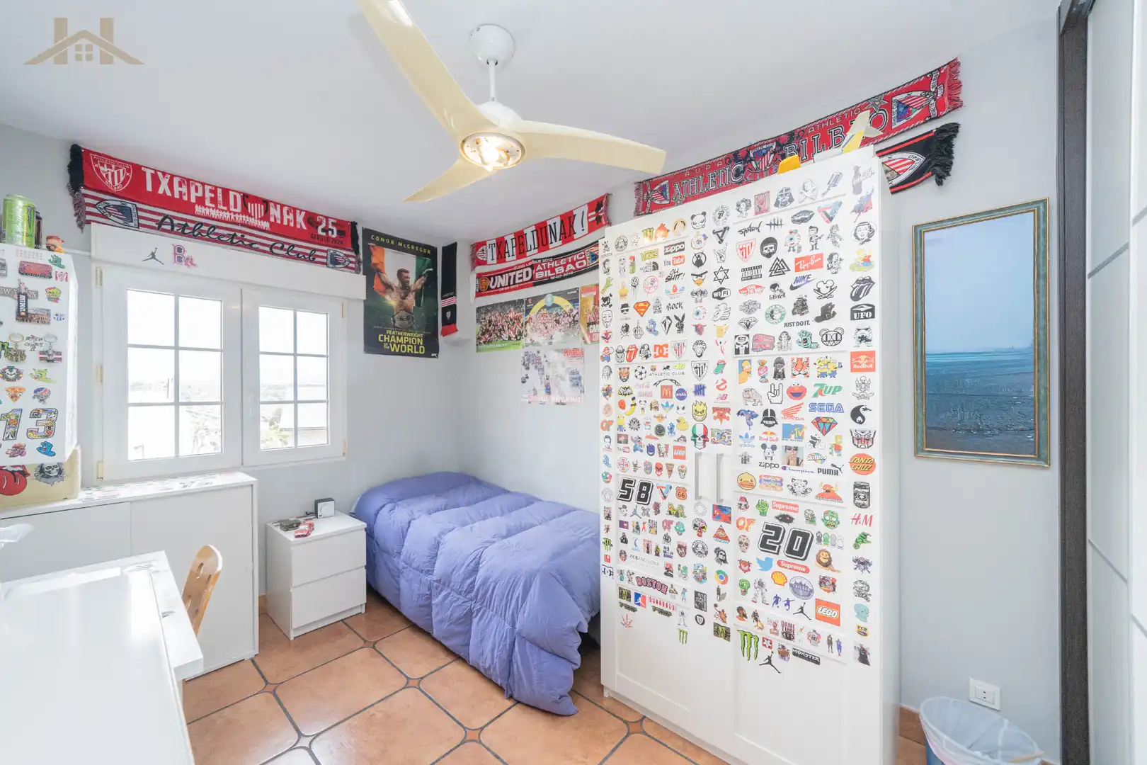 Schlafzimmer von Wohnung zum Verkauf in Galapagar mit Klimaanlage, Heizung und Balkon