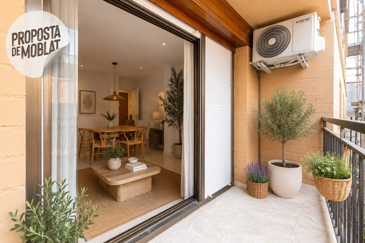 Terrace of Flat for sale in Rubí  with Air Conditioner, Heating and Terrace