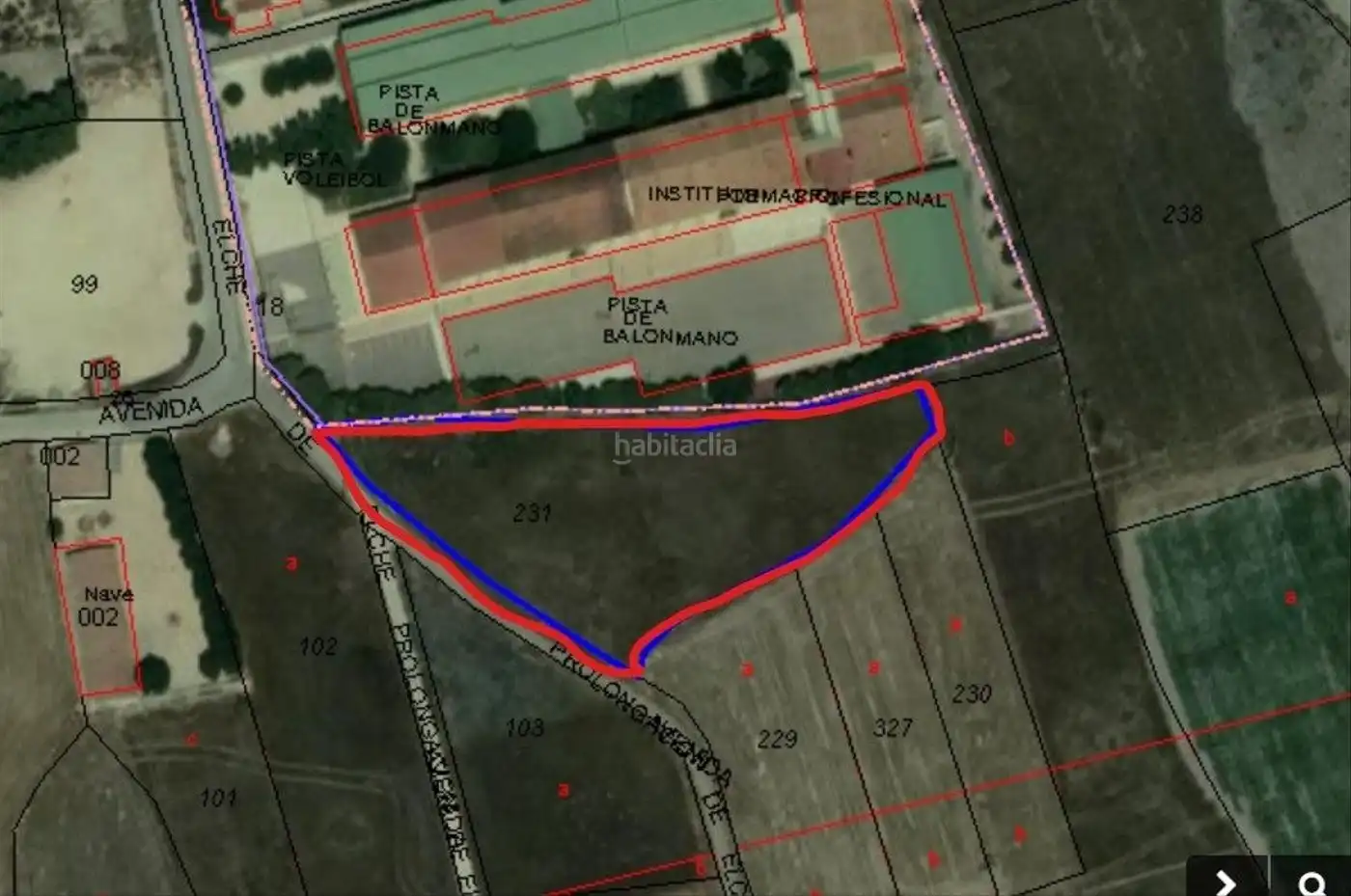 Residential land for sale in Prolongación Elche 24