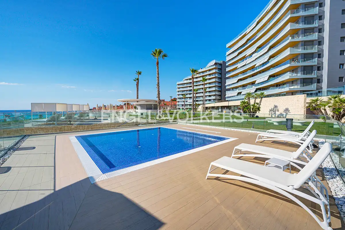 Swimming pool of Flat for rent in Alicante / Alacant  with Air Conditioner, Terrace and Furnished