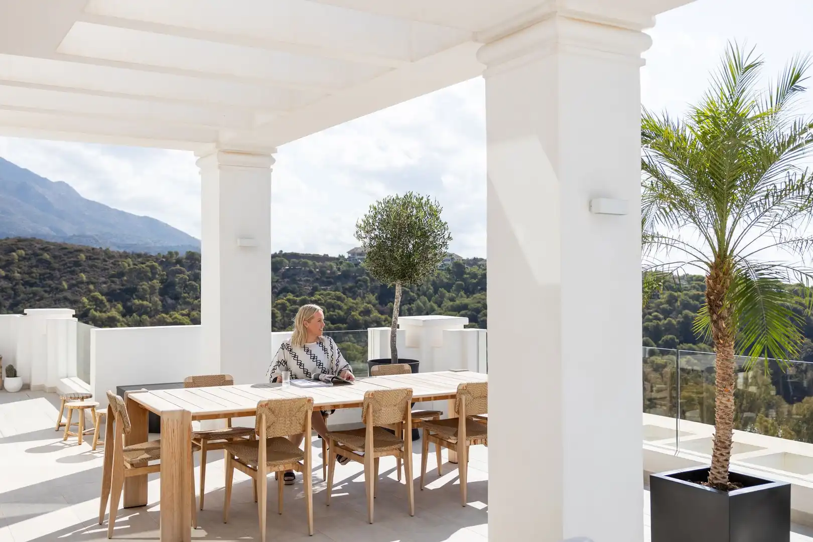 Terrasse von Dachboden zum Verkauf in Marbella mit Terrasse und Balkon