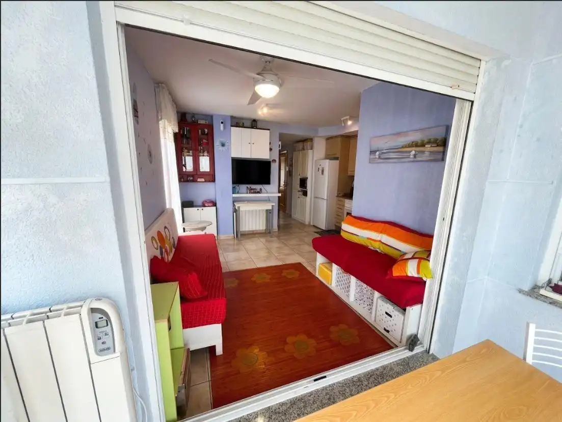 Sala de estar de Apartamento en venta en Moncofa con Jardín privado, Terraza y Trastero