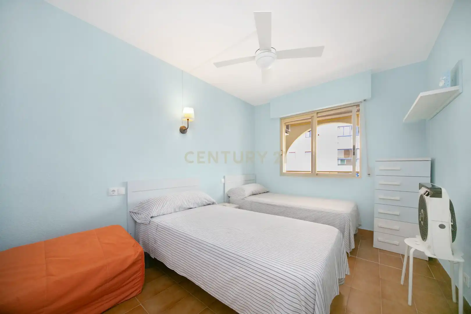 Dormitori de Apartament de lloguer en Calpe / Calp amb Aire condicionat, Rentadora i Microones