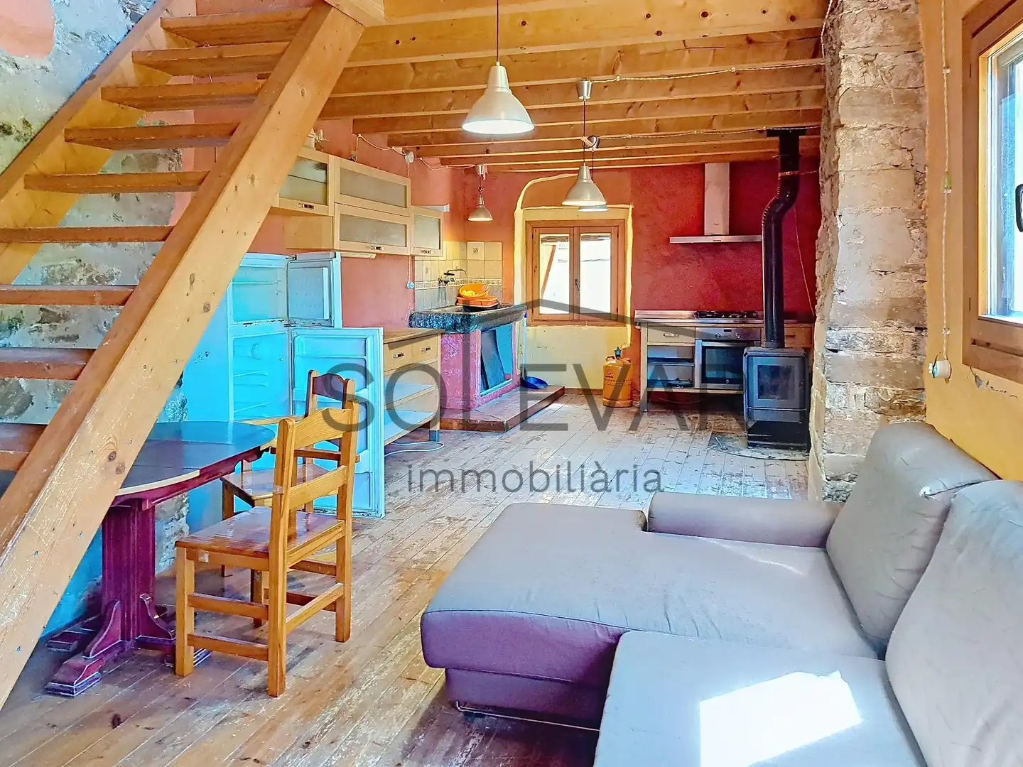 Cocina de Casa o chalet en venta en Llimiana con Calefacción, Trastero y Amueblado