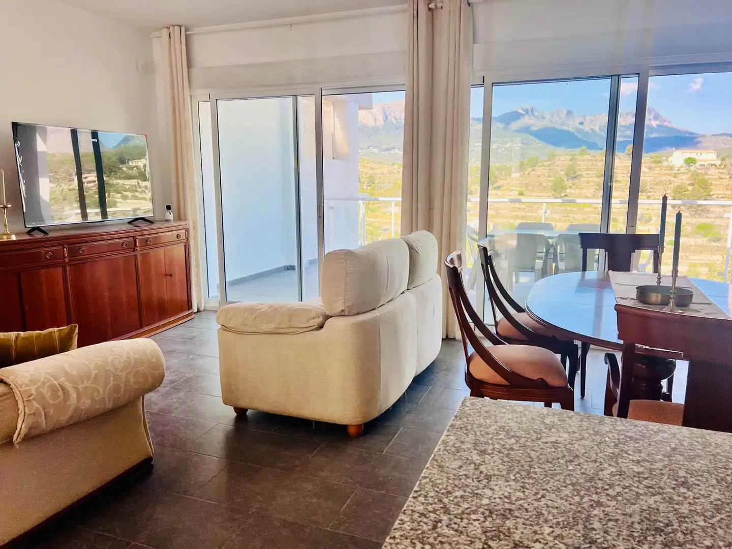 Living room of Detached homes for sale in Calpe / Calp  with Private garden, Terrace and Furnished