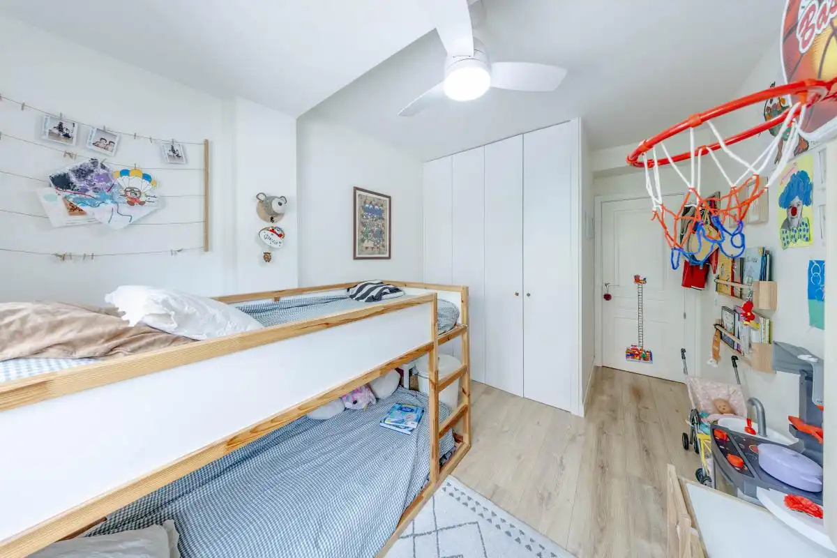 Schlafzimmer von Wohnung zum Verkauf in Madrid mit Klimaanlage, Heizung und Privatgarten