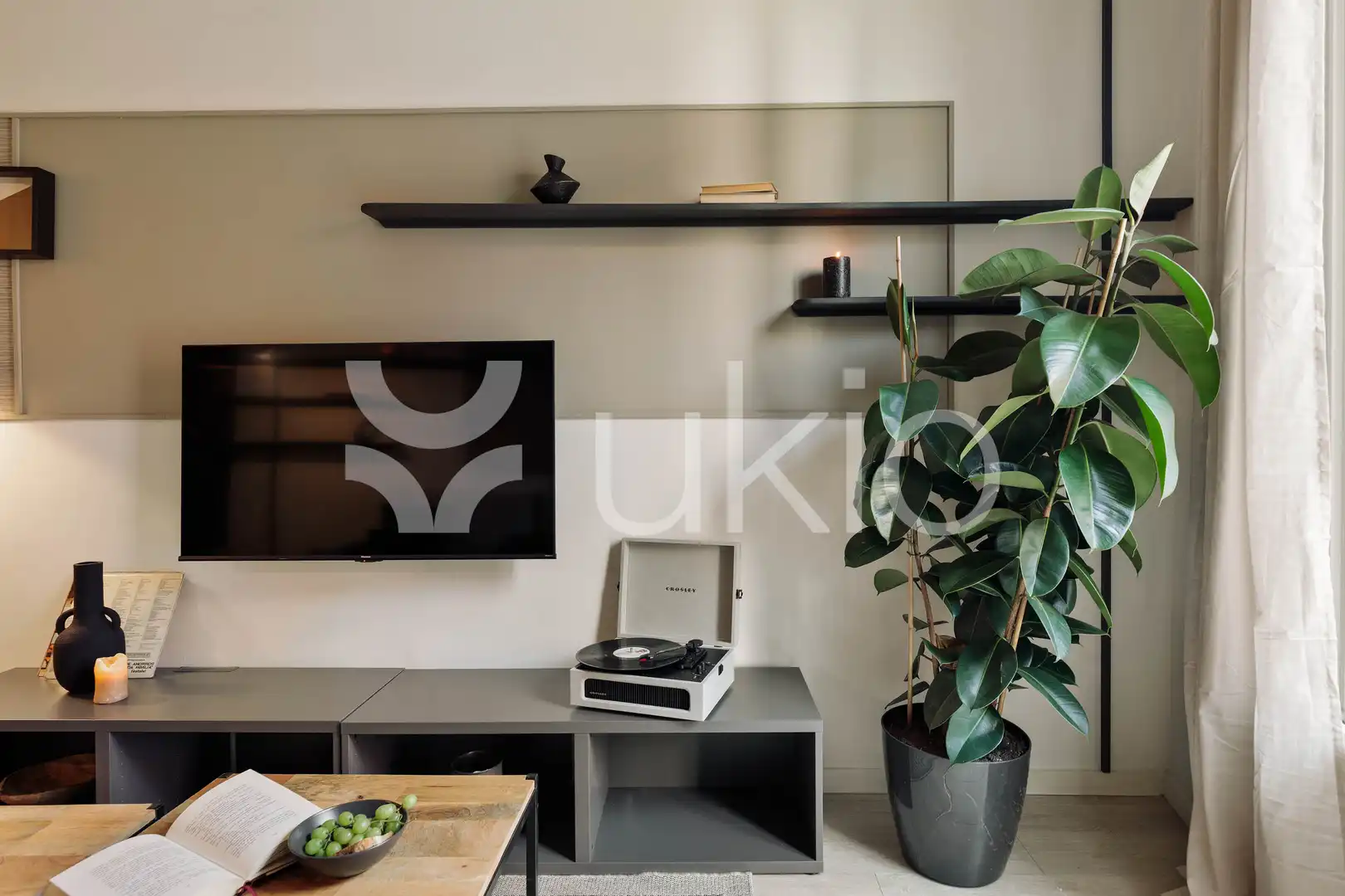 Living room of Apartments for rent in Barcelona  with Air Conditioner, Heating and Furnished