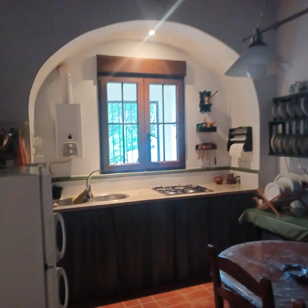 Cocina de Finca rústica en venta en Villanueva del Rosario con Jardín privado, Terraza y Trastero