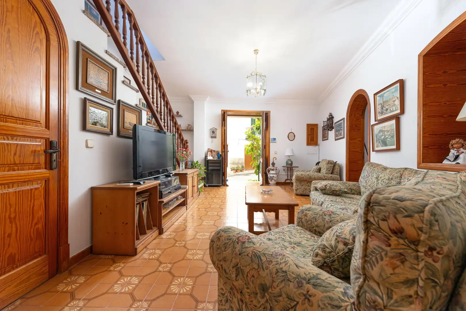 Sala de estar de Finca rústica en venta en Alcúdia con Aire acondicionado, Calefacción y Amueblado