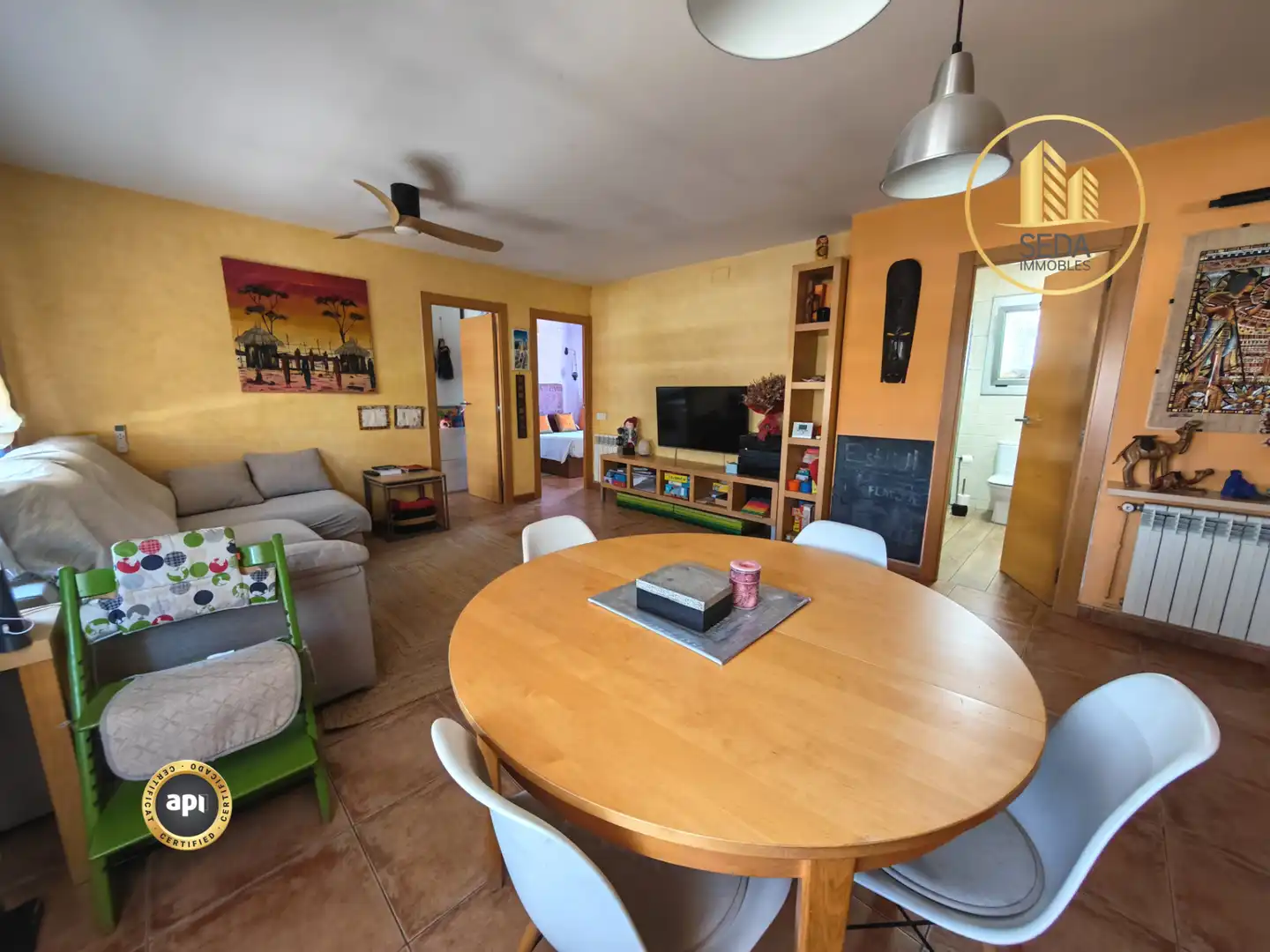 Sala de estar de Piso en venta en Terrassa con Aire acondicionado, Calefacción y Balcón