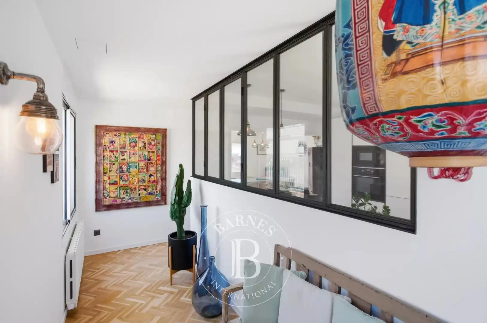 Wohnzimmer von Dachboden zum Verkauf in Barcelona mit Klimaanlage, Heizung und Terrasse