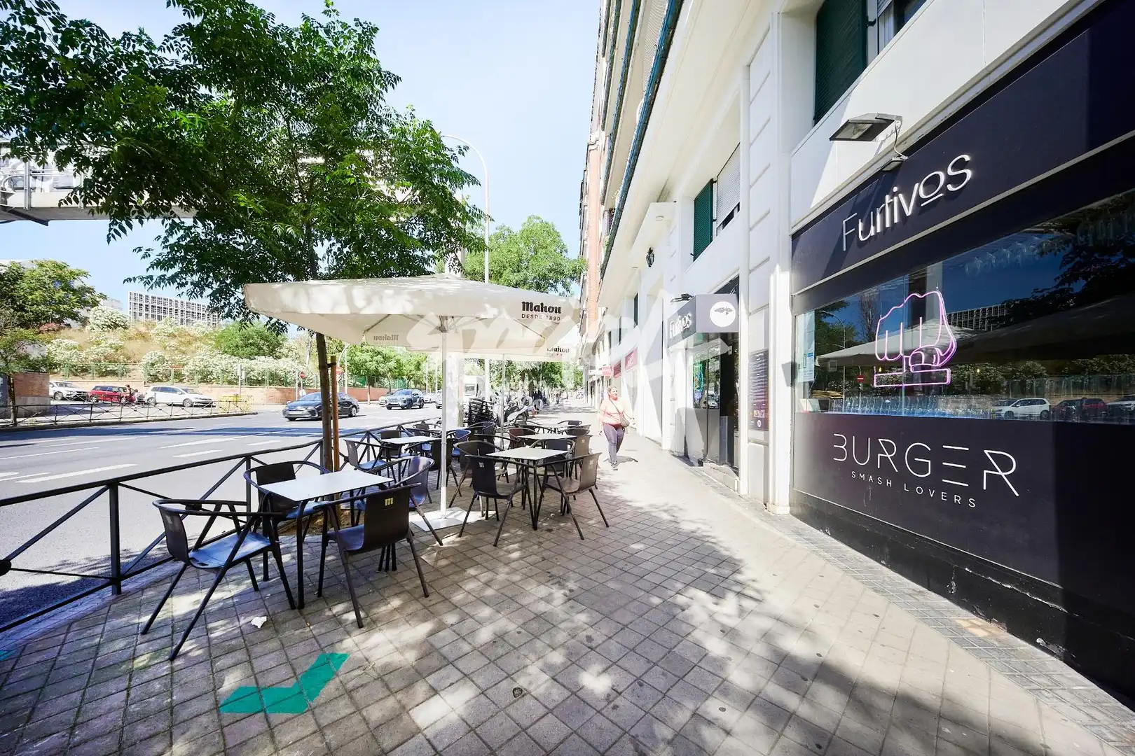 Terraza de Local en traspaso en Madrid con Aire acondicionado