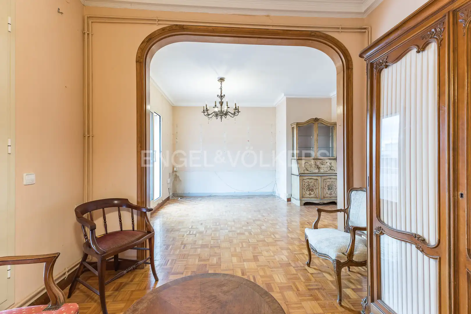 Sala d'estar de Àtic en venda en Barcelona amb Calefacció, Parquet i Terrassa