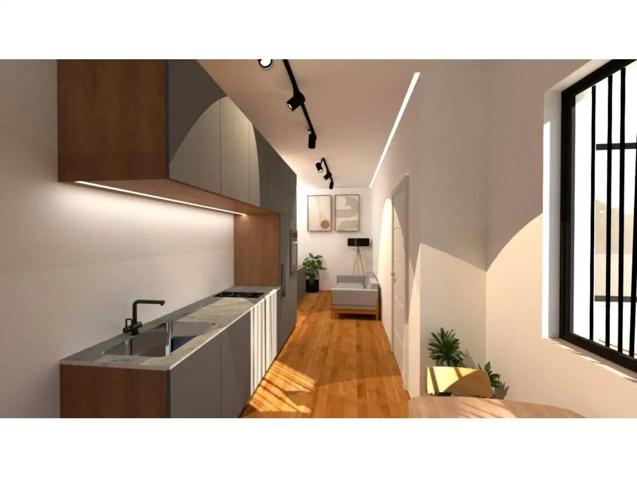 Cuina de Apartament en venda en Murcia amb Aire condicionat