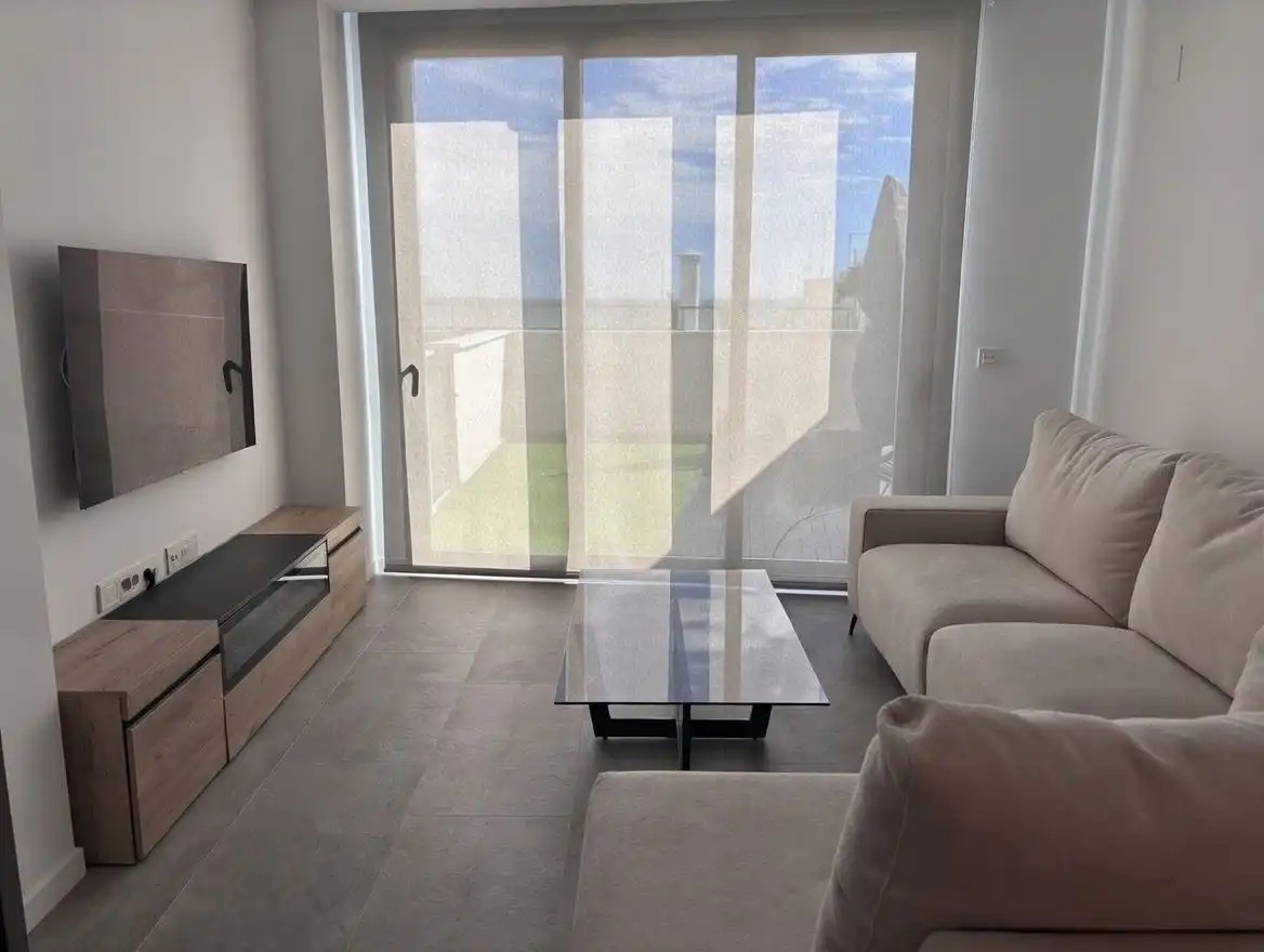 Living room of Apartments for rent in Villajoyosa / La Vila Joiosa  with Air Conditioner, Heating and Terrace