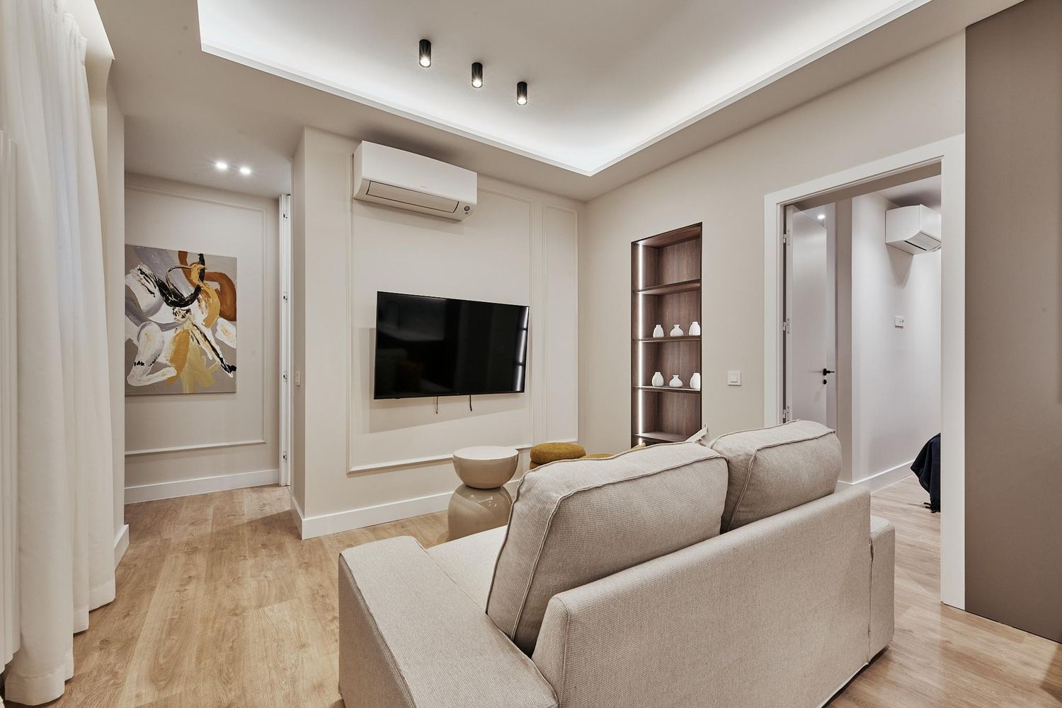 Sala de estar de Casa o chalet en venta en  Madrid Capital con Aire acondicionado