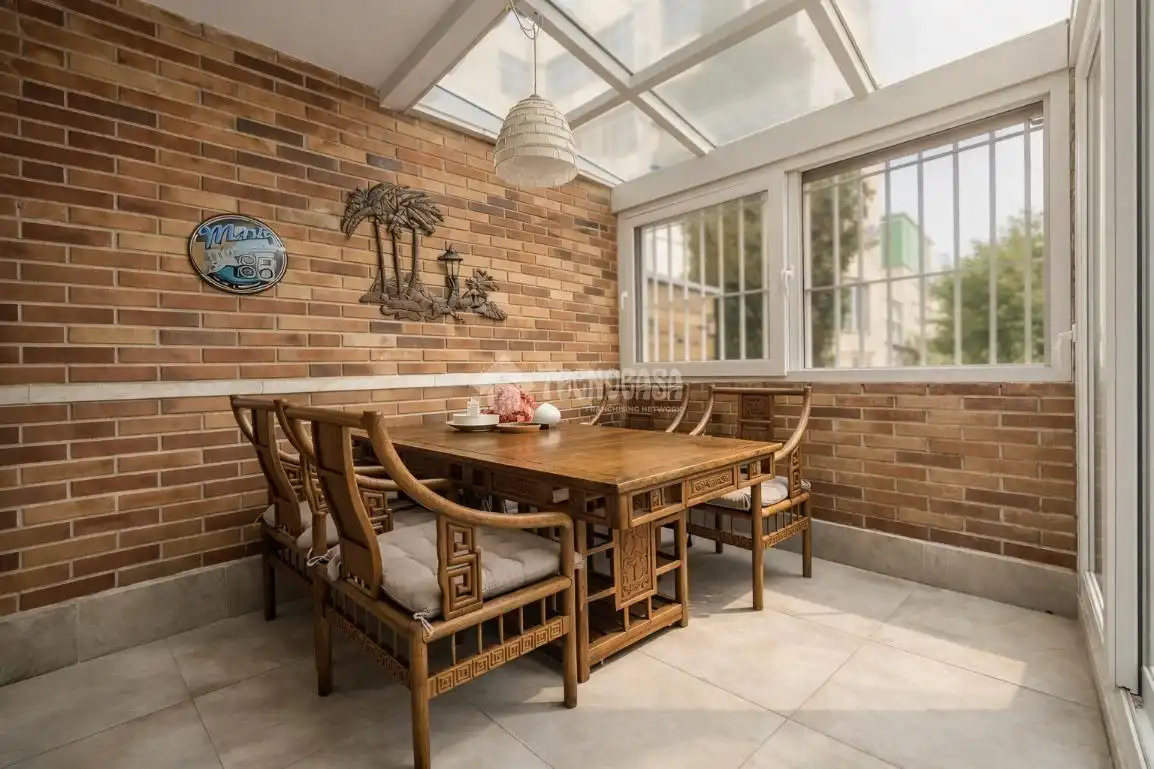 Dining room of Detached homes for sale in Madrid  with Air Conditioner and Balcony