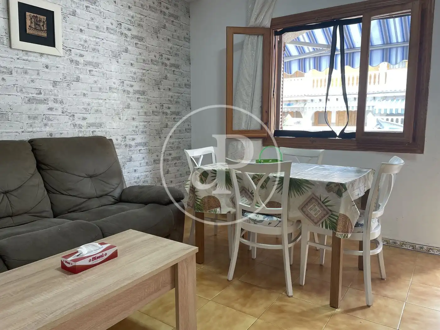 Sala de estar de Dúplex de alquiler en Santa Pola con Aire acondicionado, Calefacción y Terraza