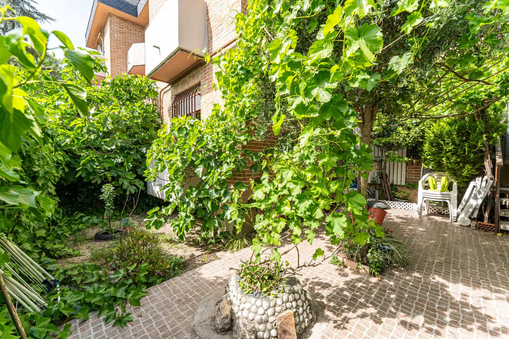 Jardín de Planta baja en venta en Torrelodones con Calefacción, Jardín privado y Parquet