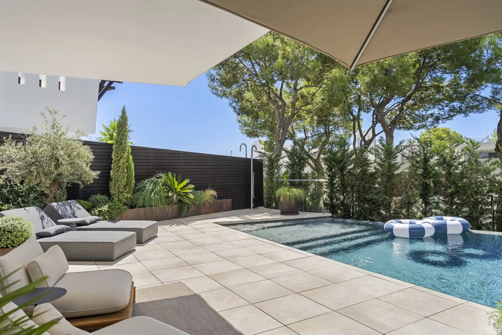 Terrace of Detached homes for sale in Marbella  with Air Conditioner, Terrace and Swimming Pool