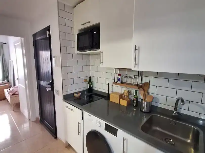 Kitchen of Flat for rent in La Oliva  with Swimming Pool and Furnished