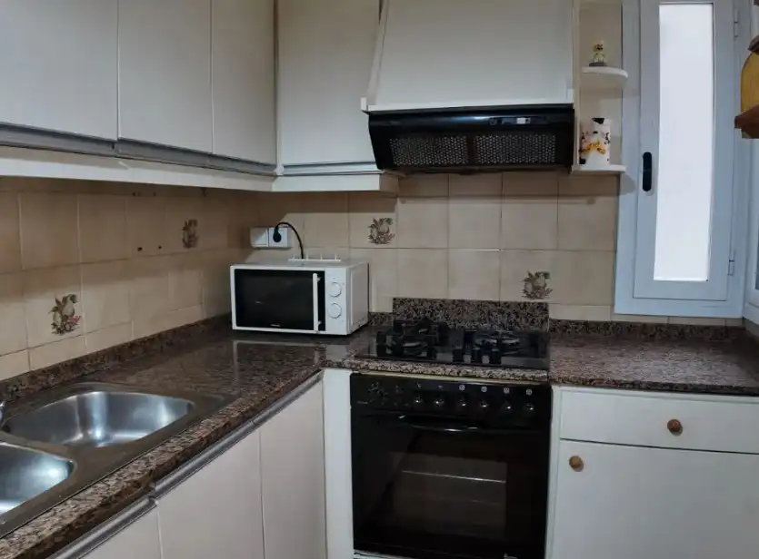 Küche von Wohnung zur Miete in Valencia mit Klimaanlage, Heizung und Möbliert