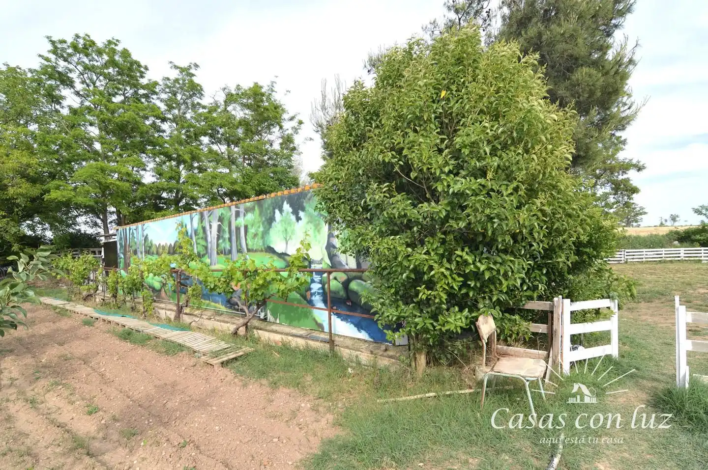 Jardí de Finca rústica en venda en Zaragoza amb Jardí privat i Piscina
