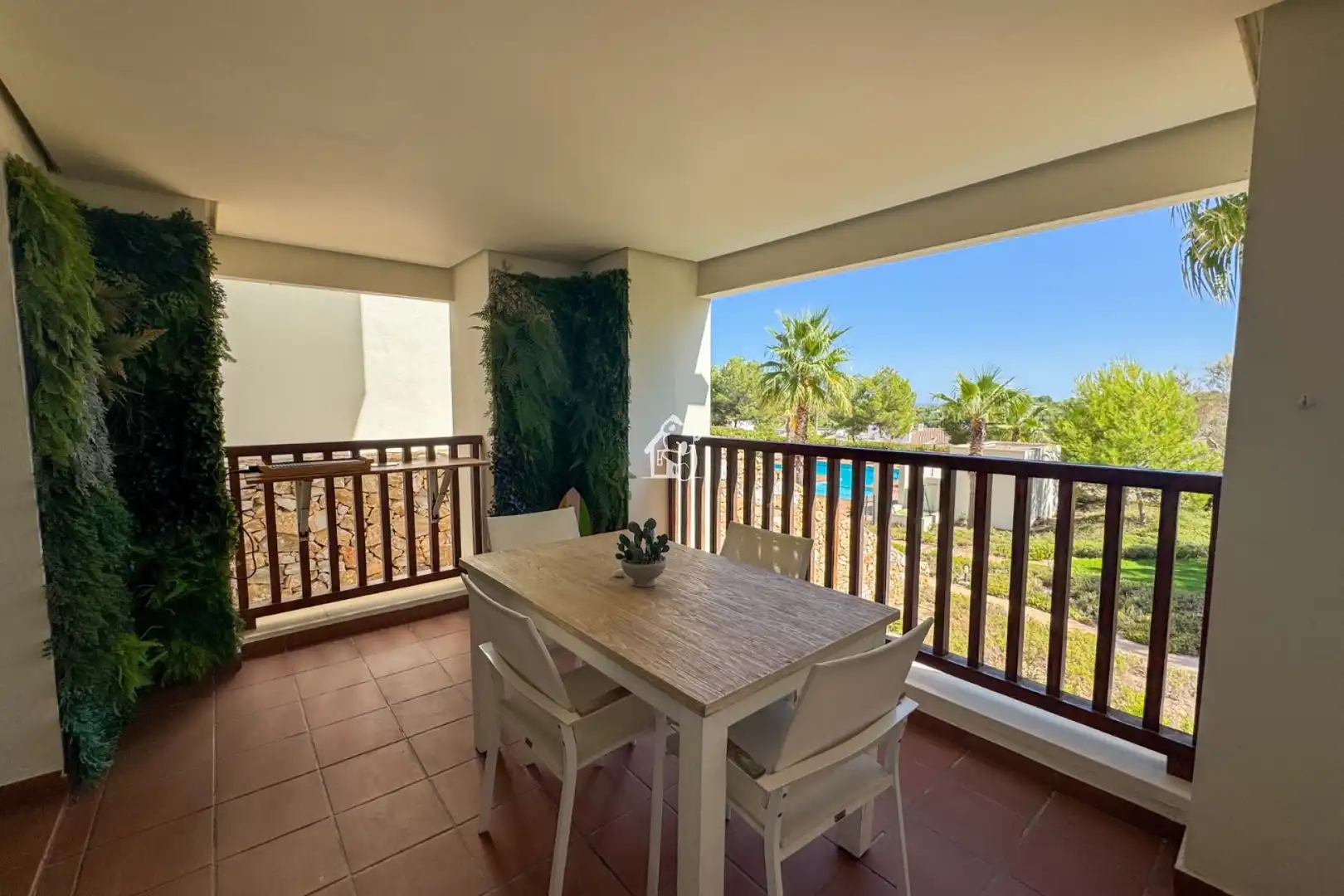 Terrasse von Wohnung zur Miete in Orihuela mit Klimaanlage, Schwimmbad und Möbliert