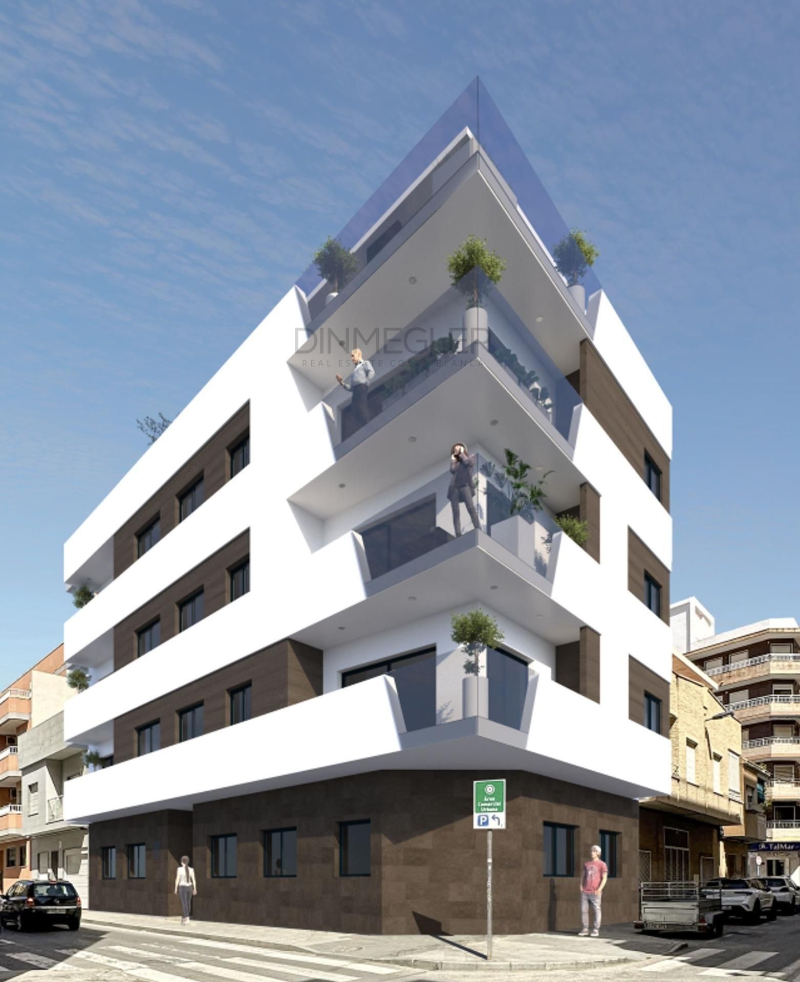 Vista exterior de Àtic en venda en Torrevieja amb Terrassa i Piscina comunitària