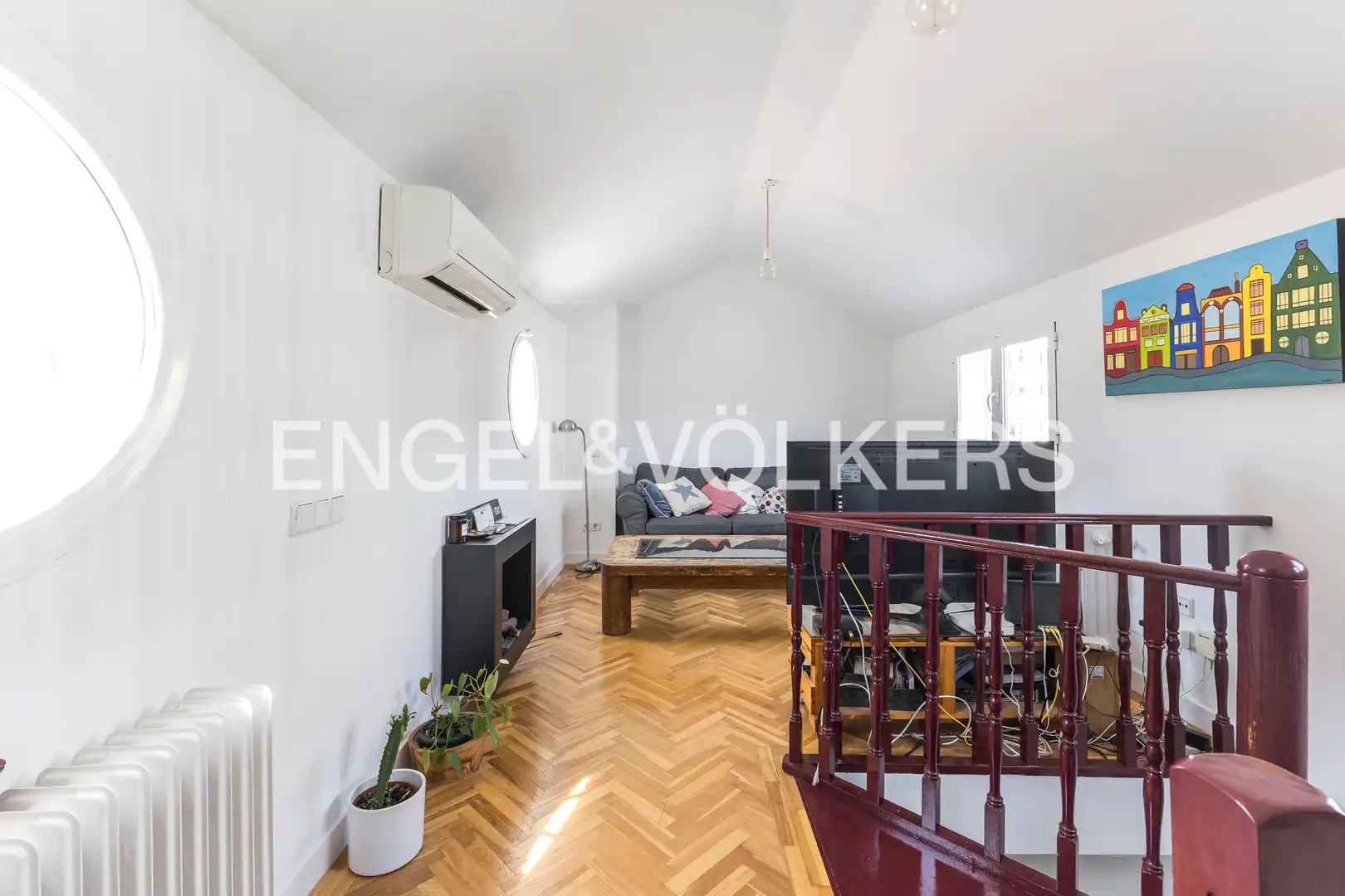 Wohnzimmer von Wohnung zum Verkauf in Madrid mit Klimaanlage und Heizung