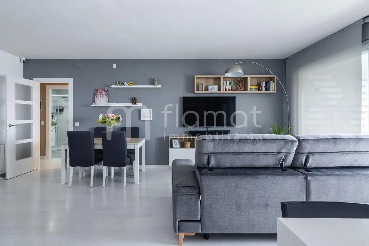 Sala de estar de Ático en venta en Montgat con Aire acondicionado, Calefacción y Parquet