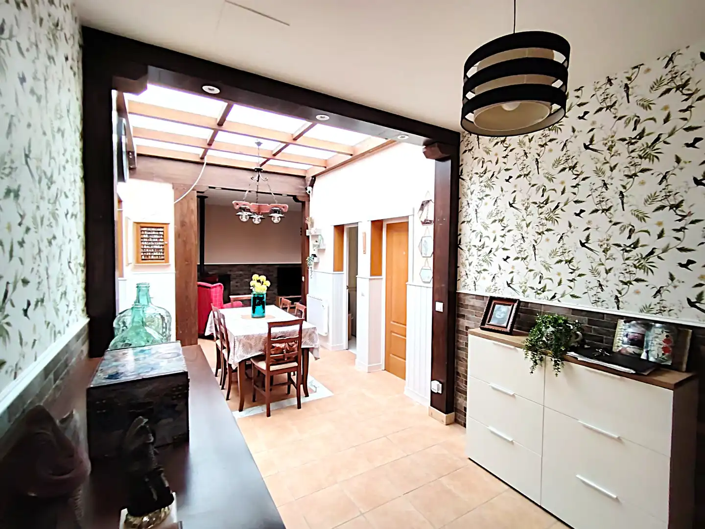 Dining room of Houses for sale in Villafranca de los Caballeros  with Heating, Private garden and Storage room