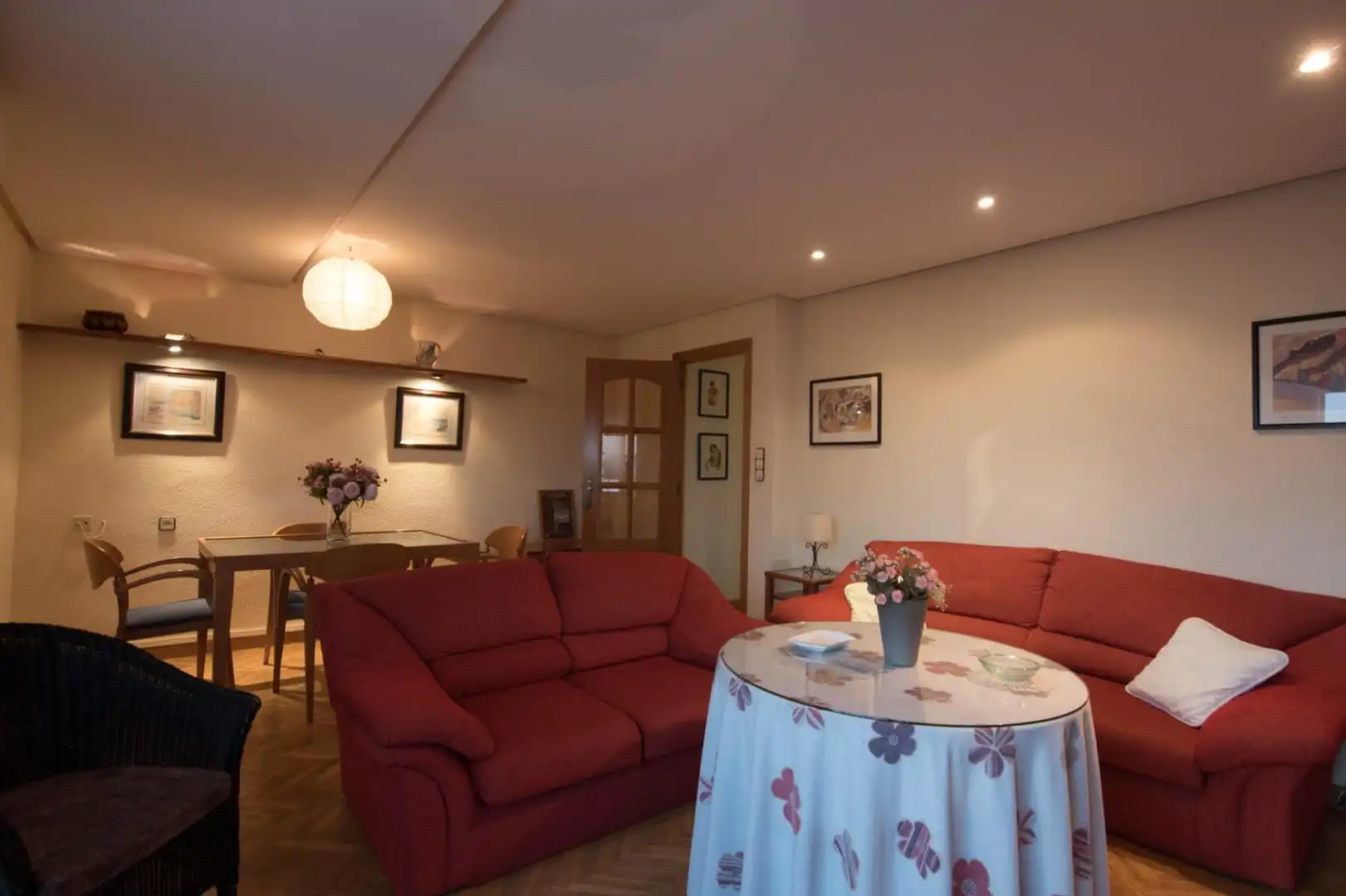 Wohnzimmer von Wohnung zur Miete in Murcia mit Heizung, Parkett und Terrasse