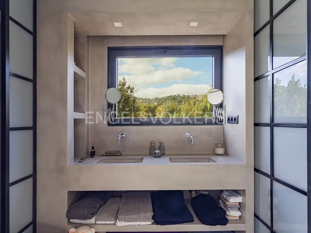Baño de Casa o chalet en venta en Barcelona con Aire acondicionado, Calefacción y Jardín privado