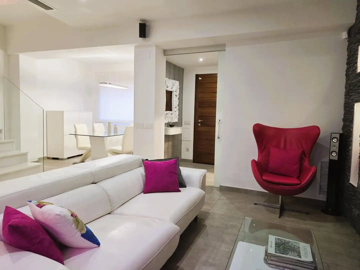 Sala d'estar de Casa o xalet de lloguer en Sueca amb Aire condicionat, Terrassa i Moblat