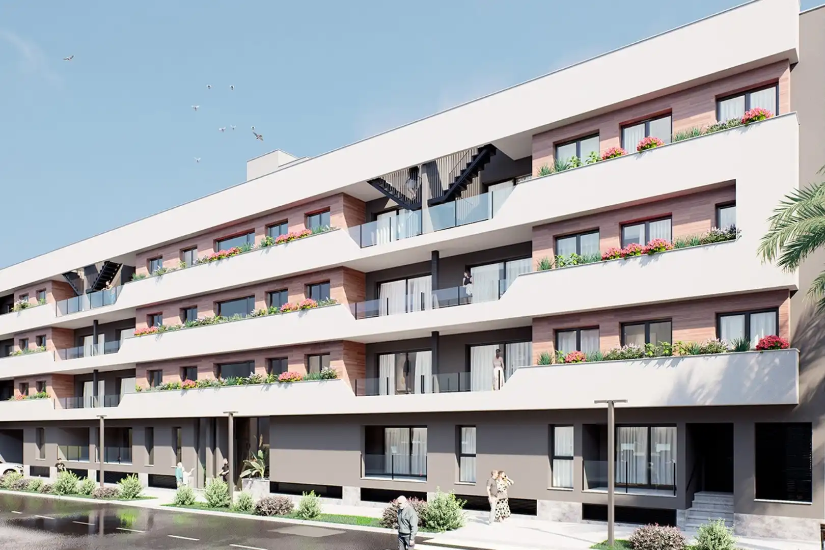 Vista exterior de Piso en venta en San Pedro del Pinatar con Aire acondicionado, Calefacción y Terraza