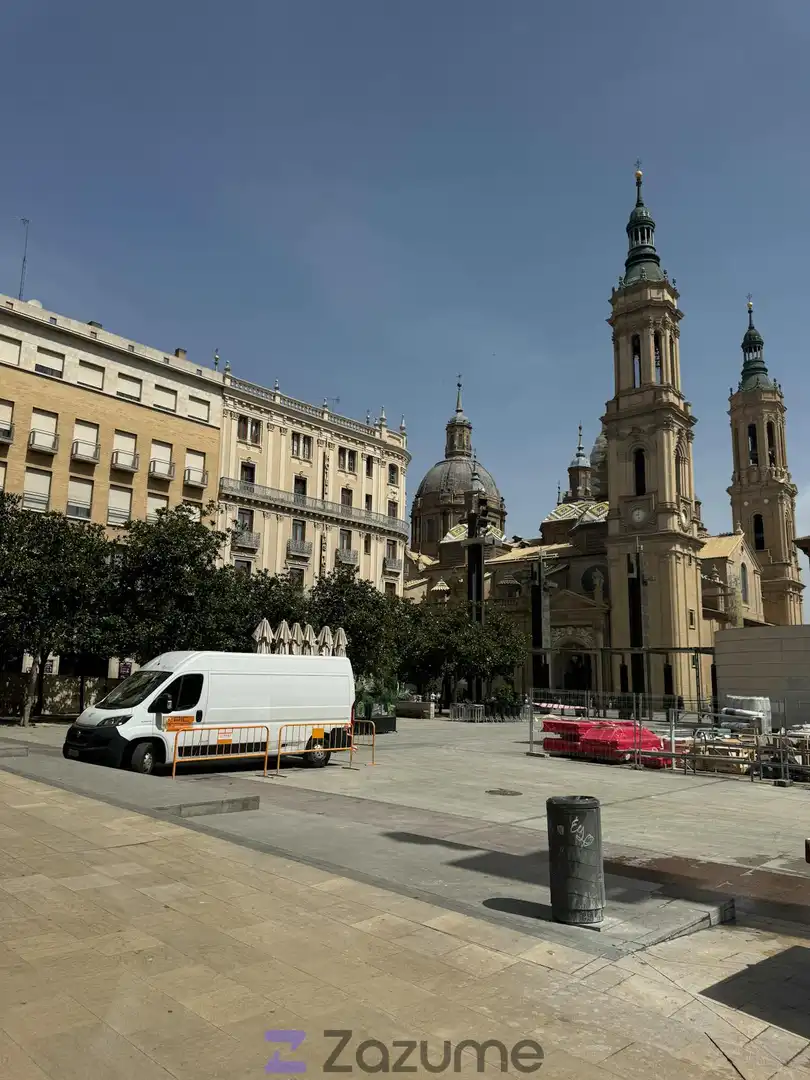 Exterior view of Flat for rent in Zaragoza  with Air Conditioner, Heating and Parquet flooring