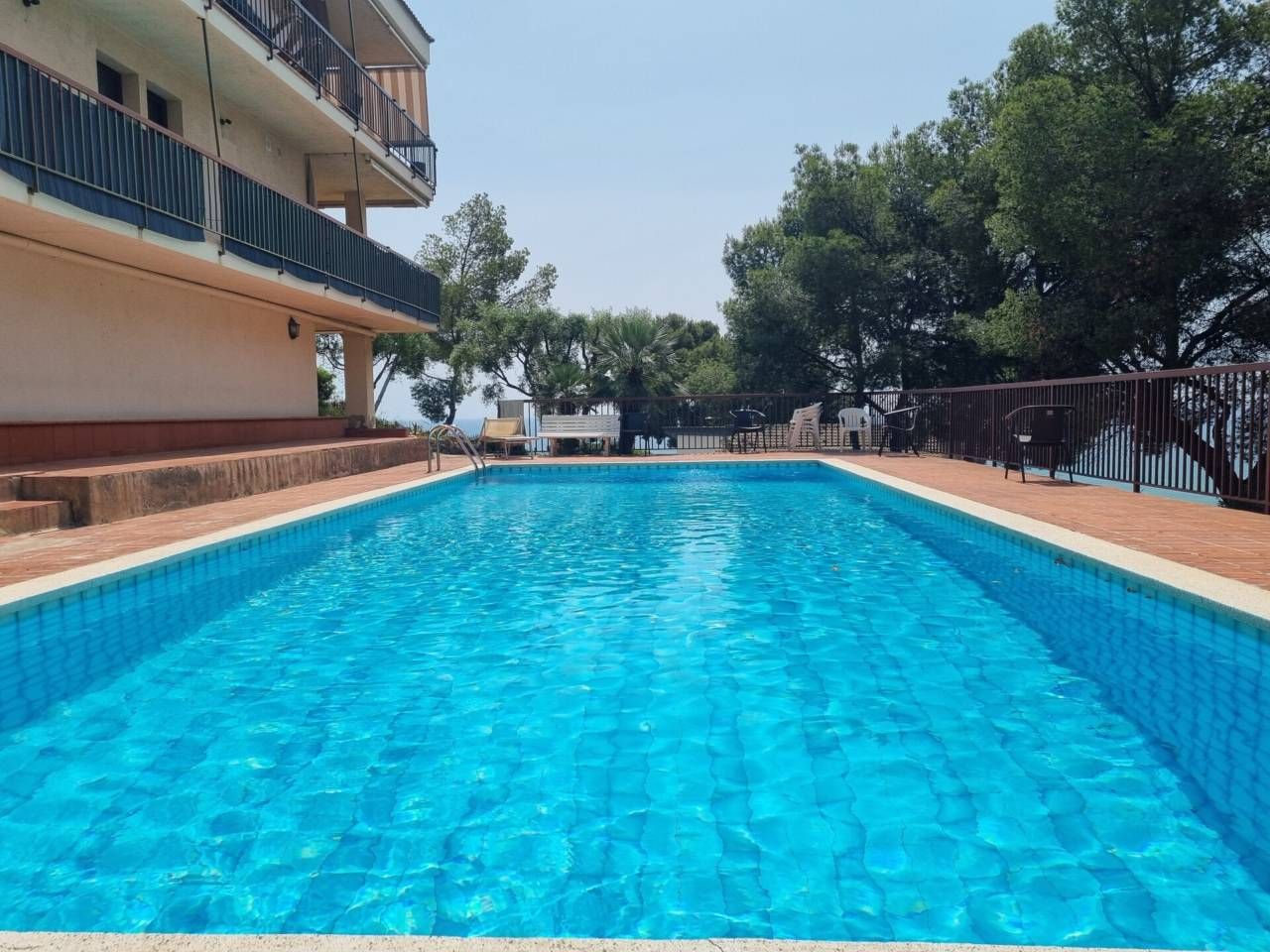 Swimming pool of Flat for sale in Sitges  with Heating, Parquet flooring and Storage room