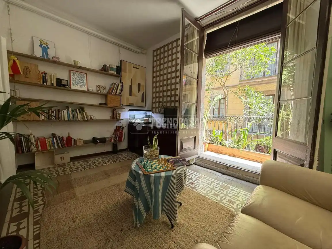 Sala de estar de Piso en venta en Barcelona