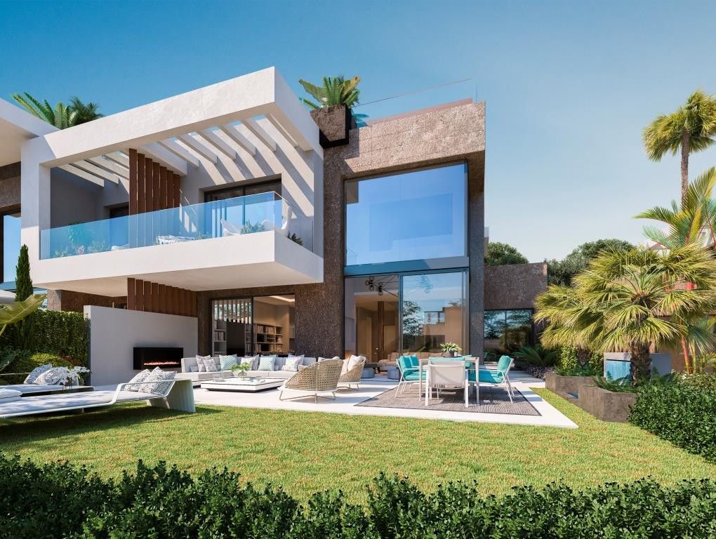 Vista exterior de Casa adosada en venta en Marbella con Aire acondicionado, Jardín privado y Terraza