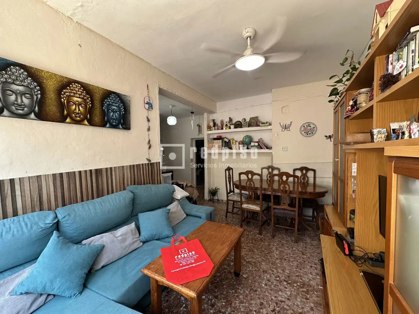 Wohnzimmer von Wohnung zum Verkauf in Málaga mit Klimaanlage, Heizung und Terrasse